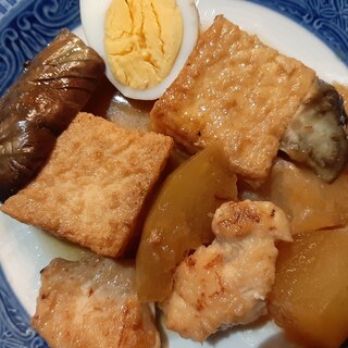 鶏と厚揚げの揚げ煮